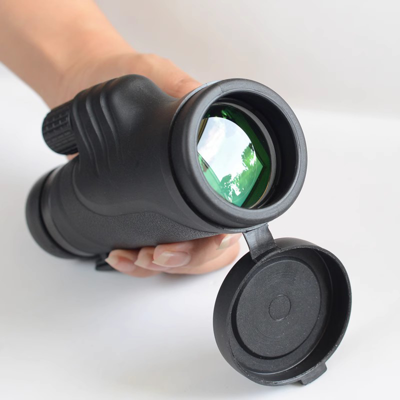 Teleskop Zoom monokuler 10 × 42, FMC level profesional terhubung ke fotografi seluler dengan klip telepon dan klip jendela berkemah