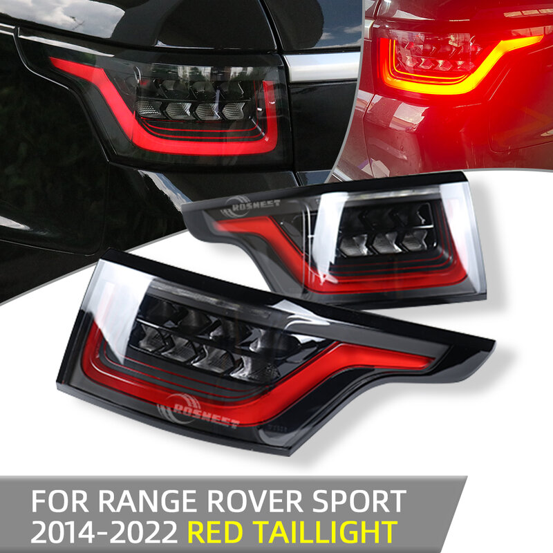 Tail Lights For Land Rover Range Rover Sport L494 2013 2014 2015 2016 2017 Upgrade 2022 Style Car LED Rear Taillight Signal Lamp