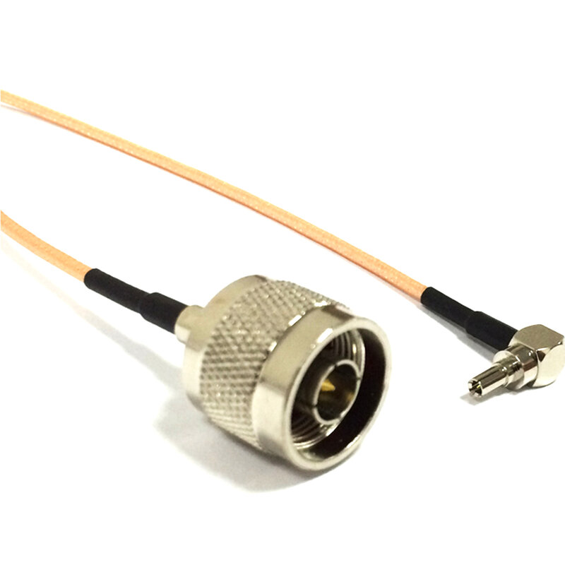 1pc New  N Male Plug  Switch CRC9 Right Angle  Convertor Pigtail Cable  RG316 Wholesale 15CM 6" Adapter for 3G Modem
