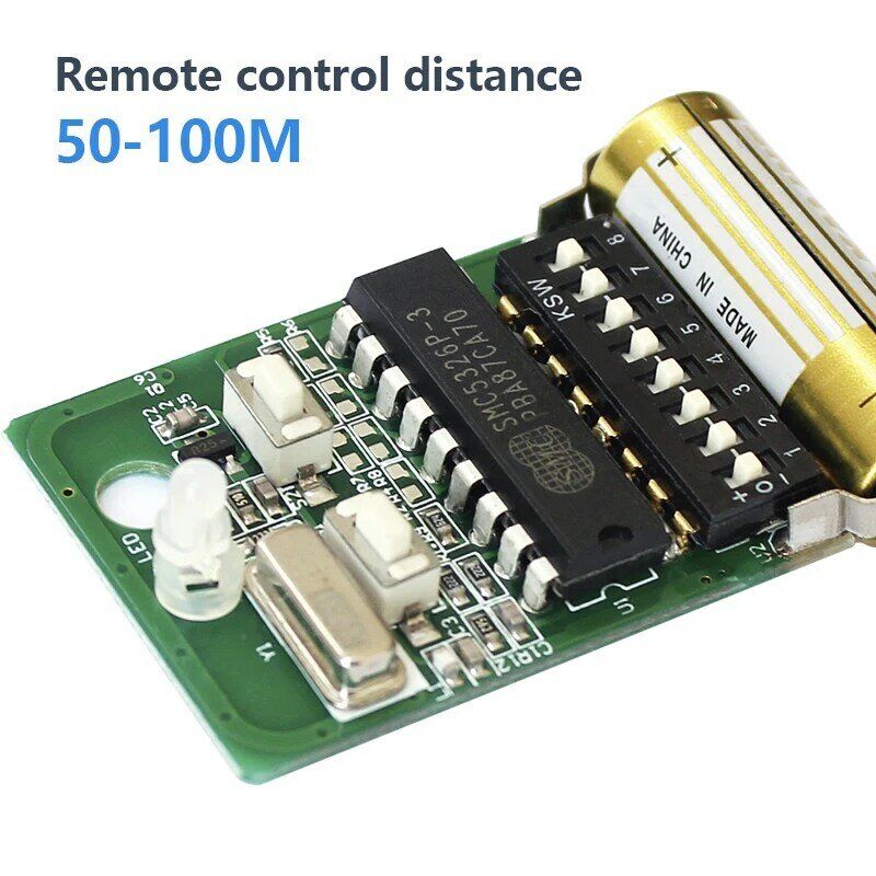 SMC5326 interruptor DIP 8, Control remoto para abridor de puerta, 330mhz, 433 mhz, SMC5326-P, 330MHz, 433 mhz