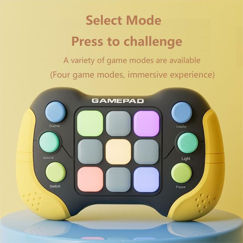 Funny Light Up Electronic Pop Push Quick Push Game Puzzle Machine Quick Push Decompress Electronic Toy For Child Gaming Game