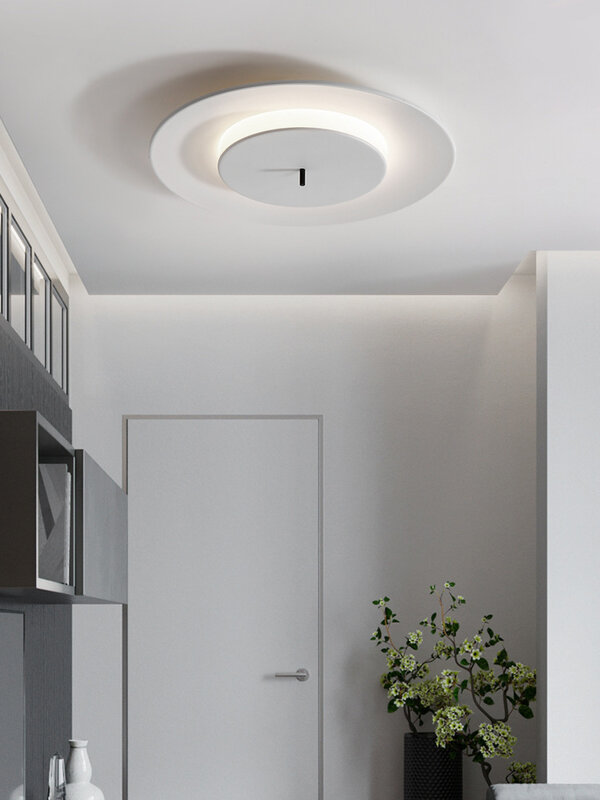 Creative LED Ceiling Light for Bedroom Flying Sucer Home Wall Lamp Circular Room Study Lighting Light Household Appliance lamp