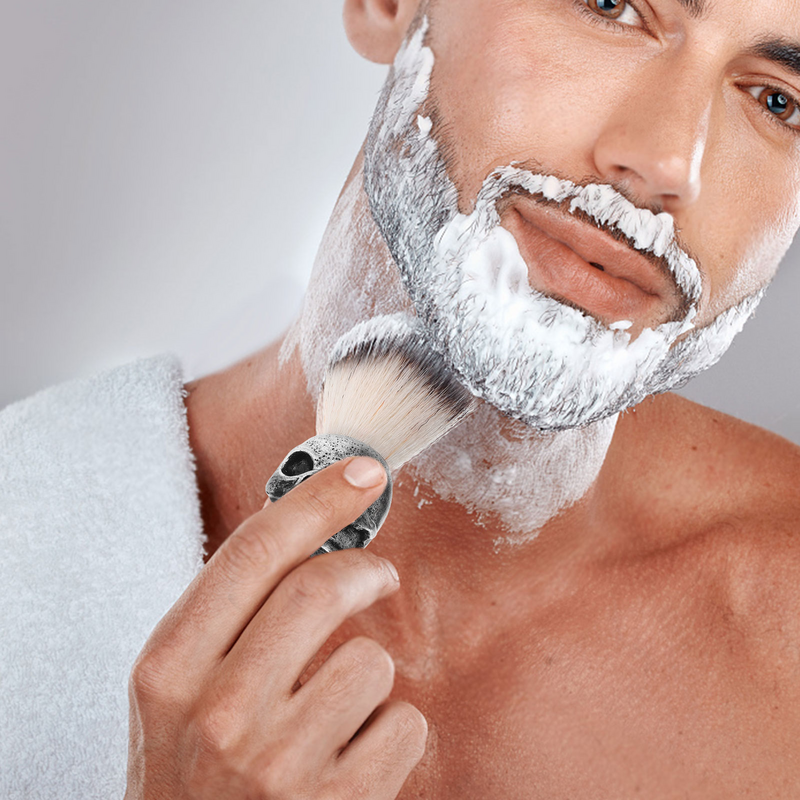 Conjunto de ferramentas de higiene em aço inoxidável masculino, escova de barbear multiuso, acessórios masculinos para barbear, tigela masculina