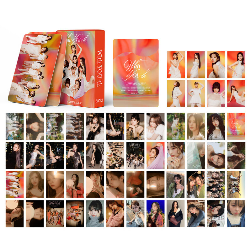92pcs Kpop TWICE Photocard AlbumsWith YOU-th LOMO Card Photo Card Momo Sana IM NAYEON Tzuyu For Fans Collection Postcard