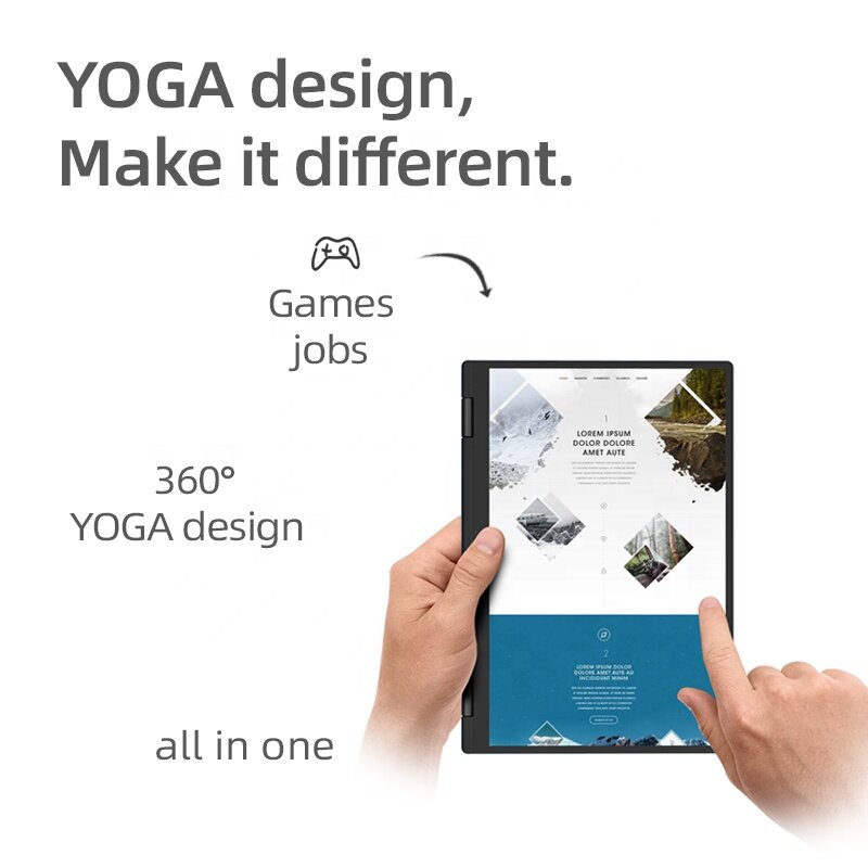 Mini ordinateur portable One-Netbook 4S, écran tactile 10.1 pouces, processeur i7 1250U, résistant à 360, design yoga, 16 Go + 2 To SSD