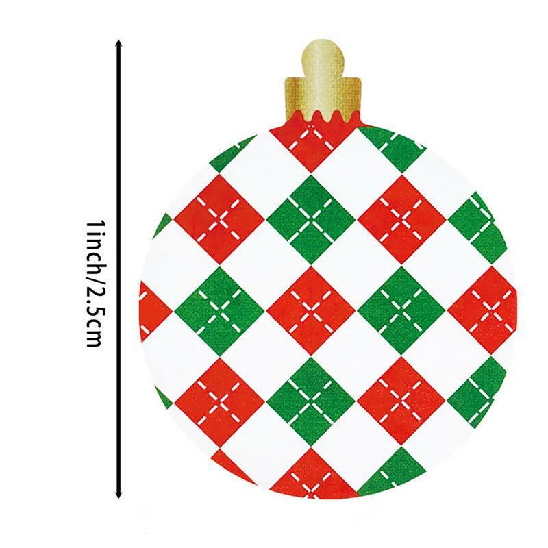 Weihnachts anhänger Aufkleber Weihnachten präsentiert Etiketten Papier aufkleber selbst klebend mit 8 Mustern Geschenk dekoration DIY Handwerk