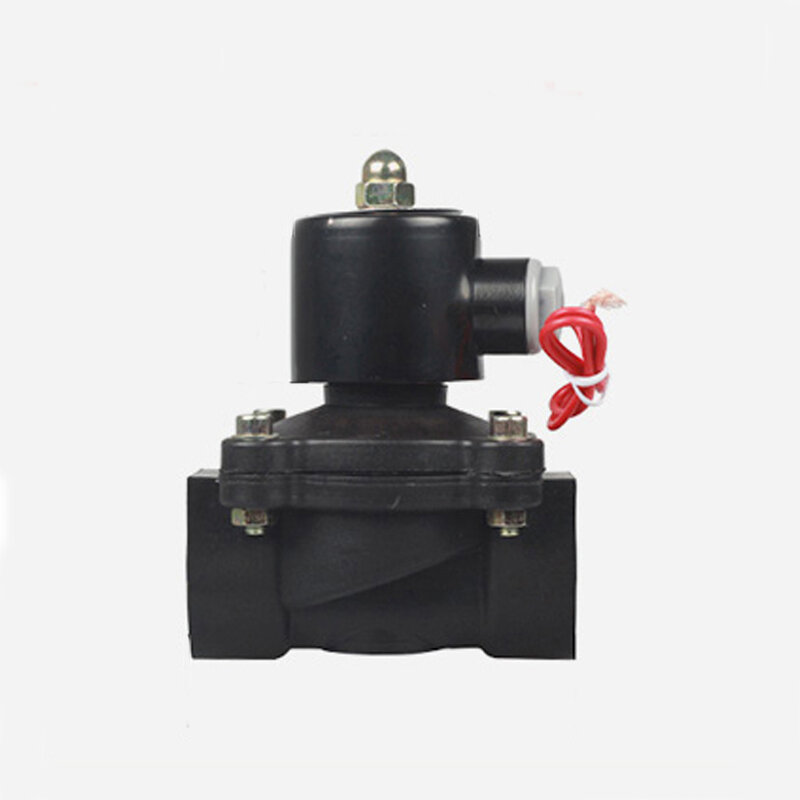 1" Plastic Water Solenoid Valve Normally Closed High Flow Electric Solenoid Valve AC220V DC24V DC12V For Water Oil Air