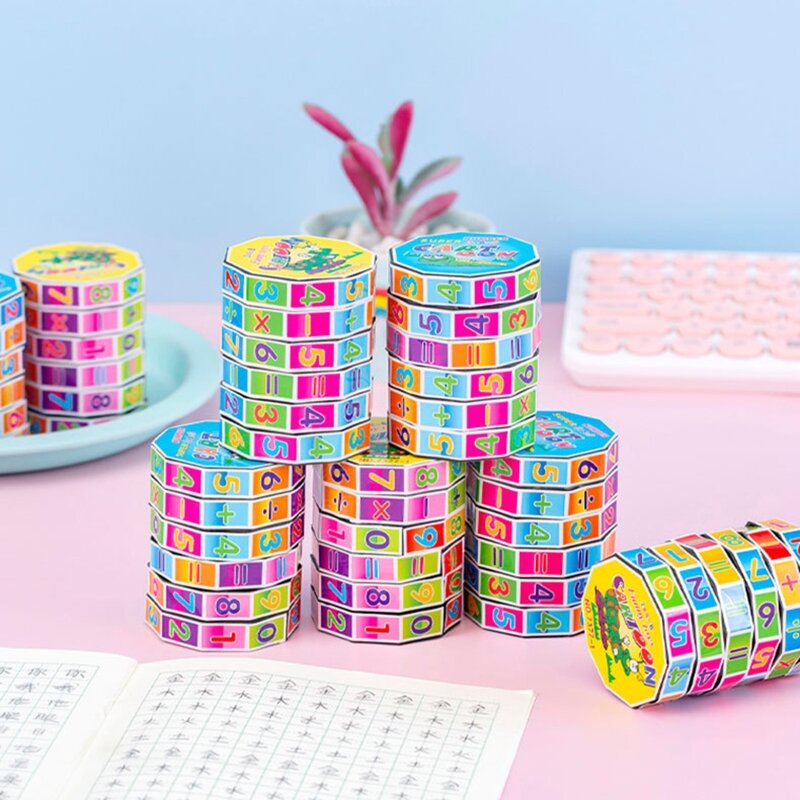 2022 Neue Tasche Math Cube Arithmetik Lernspielzeug Spaß Interaktives Spiel Spielzeug Kinder Geburtstagsgeschenk für für