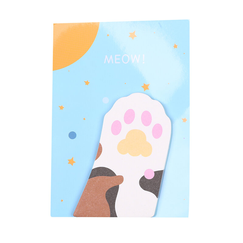 30 Sheets Cute Lovely Cat Paw Sticky Notes Kawaii Funny Memo Pads Post Notepads Journaling School Aestheitc Stationery Wholesale