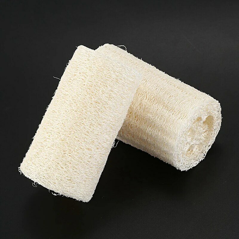 Esponja exfoliante Natural de Luffa Natural para Spa, esponja de lavado corporal para eliminar la piel muerta, jabón hecho 30X