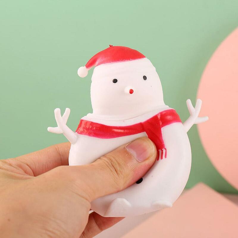 Mainan Natal Santa Claus, mainan Anti stres Remas lembut penghilang stres mainan fidget lucu hadiah Natal anak-anak