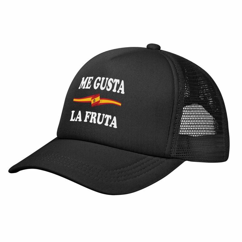 Забавные испанские бейсболки Me Gusta La Fruta «I Like фрукты», сетчатые шляпы, модные шапки унисекс для активного отдыха