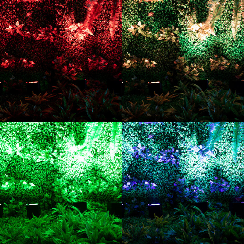 SHEHDS-luz Par LED RGBWAUV de 4 piezas, 6x18w, inalámbrica, DMX512, para móvil, para fiestas, DJ, discotecas, restaurantes y bodas