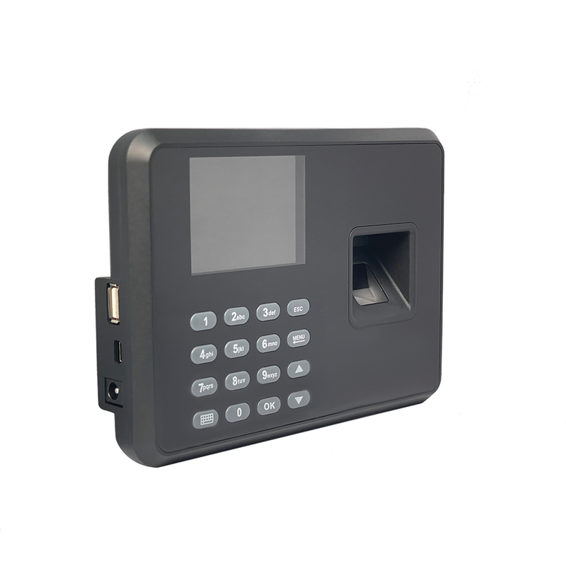 Enregistreur biométrique du temps de présence à empreintes digitales, appareil d'enregistrement de reconnaissance des employés avec écran TFT de 2.4 pouces