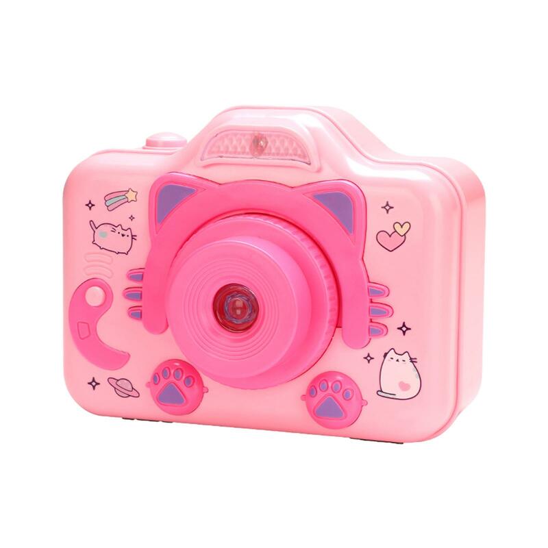 Kids Musical Jewelry Box Camera Design Accessories with Mirror Ornament Light Projection Storage Box Birthday Gifts