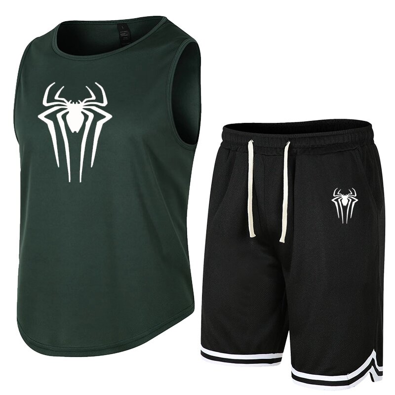 Summer Mens Muscle Vest Sleeveless Bodybuilding Gym Workout Fitness Shirt High Quality Vest Hip Hop Sweatshirt Basketball suit