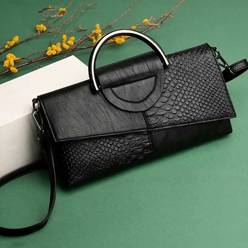 High Quality Crossbody Bags Trendy Magnetic Button PU Handbags Shoulder Bag