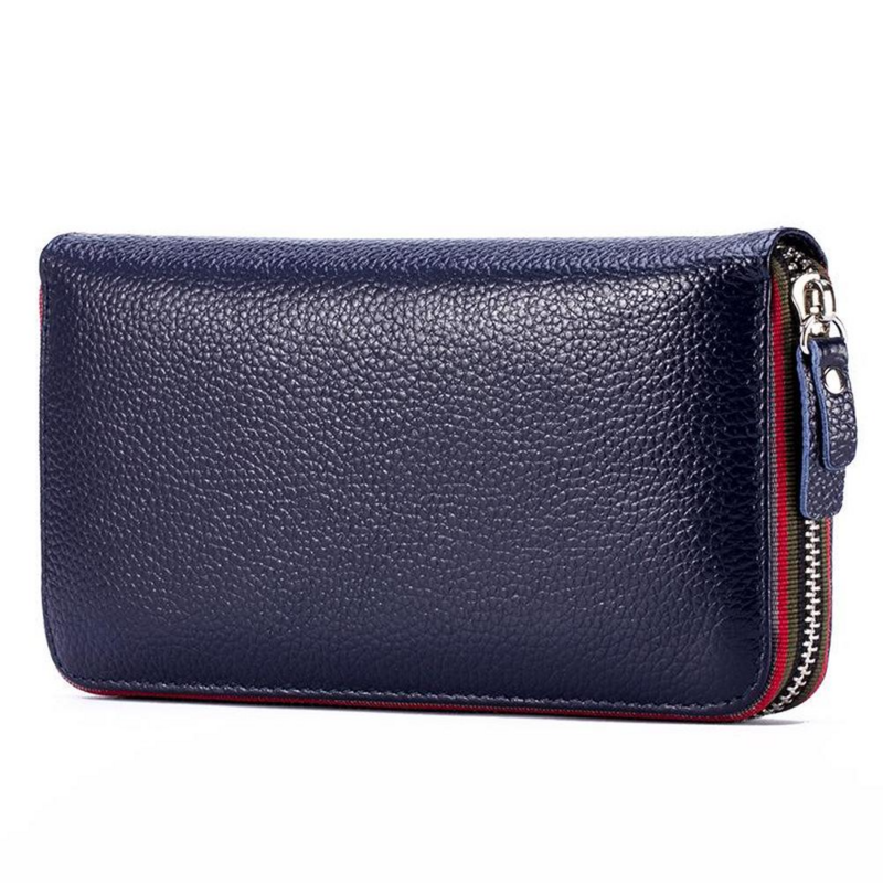 Echtes Leder Brieftasche Frauen 2022 NEUE RFID Schutz Frauen Brieftasche mit Kreditkarte Halter Damen Luxus Brieftasche Tasche
