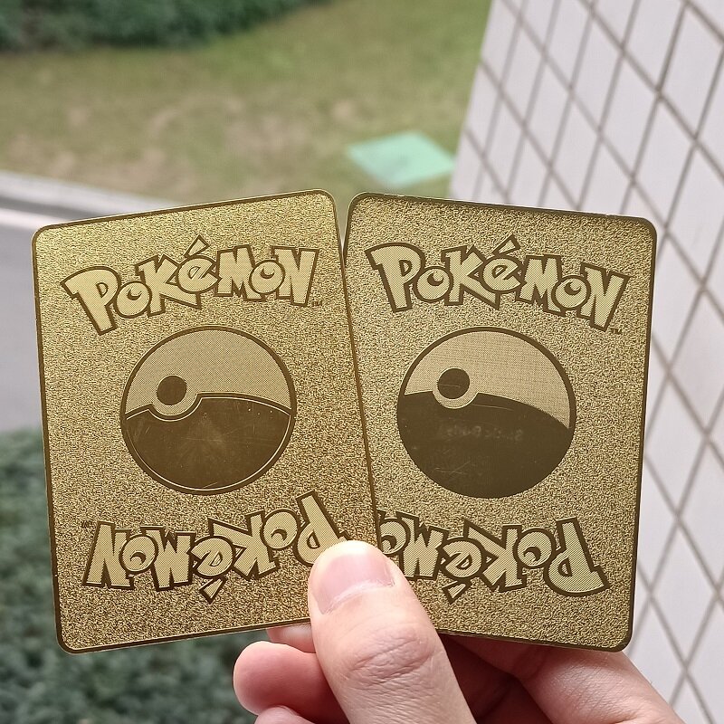 10000PH Pokemon karta złoty Metal Arceus Pikachu VMAX wielka karta angielska wersja Pokémon kolekcja gry metalowe żelazne karty prezent dla dzieci