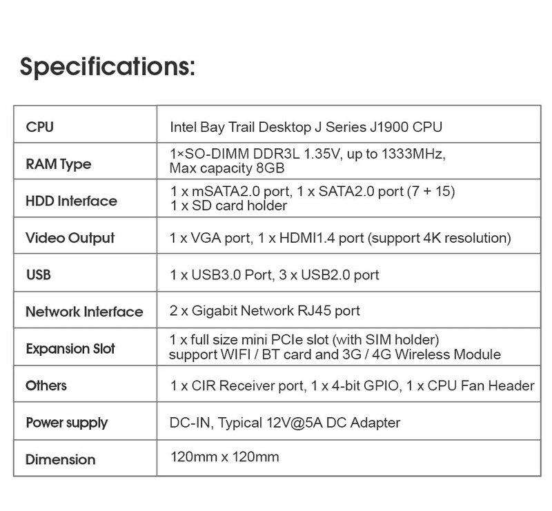 Мини-ПК SZMZ, четырехъядерный процессор J1900 CPU DDR3, 4 ГБ/8 ГБ ОЗУ, 256 Гб SSD, Windows 10/11 Linux, игровой настольный компьютер, игровой ПК