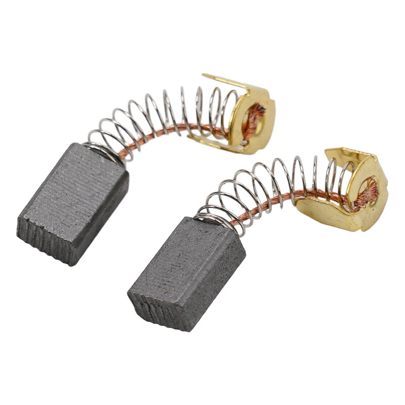 Brushes Motor Carbon Brushes With Wire 15mm X 8mm X 5mm Carbon For Motor Grinder Metal Purpose Springs 2PCS/Set
