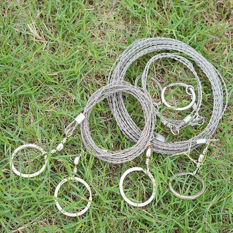 1/2/3PCS Best Outdoor Hand-Drawn Rope Saw 304 Stainless Steel Wire Saw Camping Life-Saving Woodworking Super Fine Hand Saw Wire