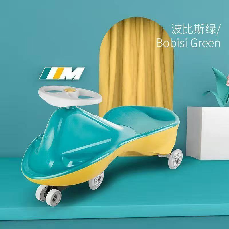 Baby shiny children's swing car 1-4 years old children's twist car universal wheel boys and girls scooter anti-rollover tricycle