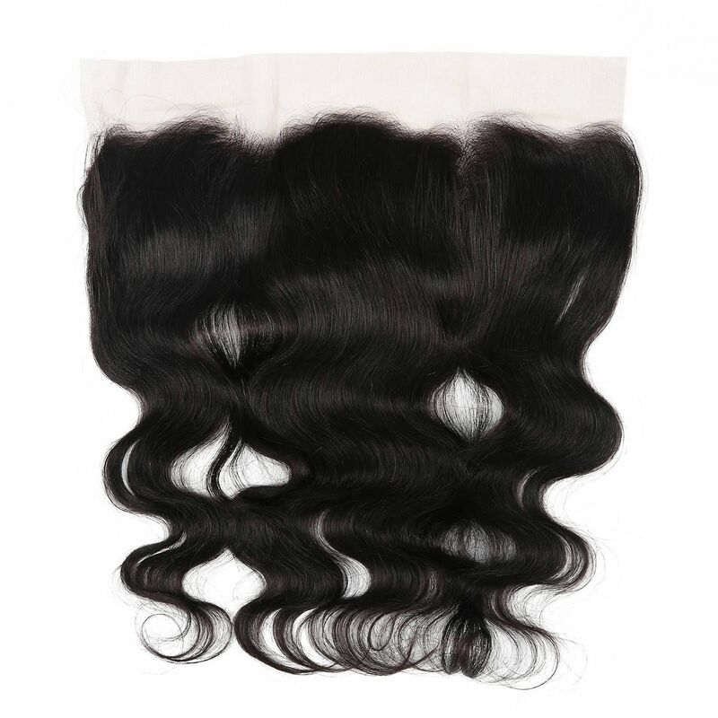 Black Front Lace Hair Block Free Part Ear to Ear 16 Inch Lace Closed Wave Full Lace Front Closure