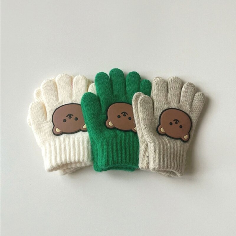 Knitted Gloves Full Finger Mittens Autumn Winter Must Have Accessory for Outdoor DropShipping