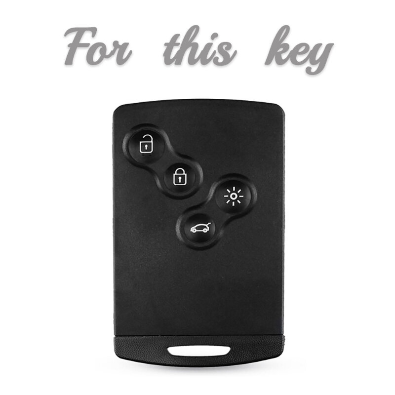 4 pulsanti TPU Car Key Case Cover Shell Fob per Renault Duster Captur Clio Logan Megane Koleos Scenic Nema Fluence Zoe accessori