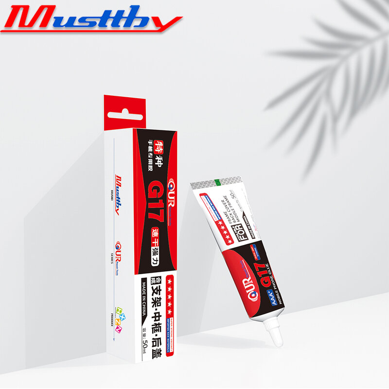 Musttby-sellador de bordes de pegamento adhesivo fuerte G17 multiusos, cubierta trasera de pantalla táctil, reemplazo de pantalla para reparación de teléfonos móviles