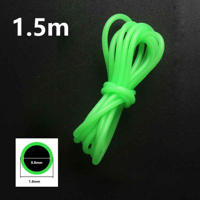 高品質の蛍光PVCチューブ,釣り道具用の実用的なワイヤー,実用的なライン,0.8mm, 1mm, 1.5mm, 2mm, 1mm,長さ1.5m,新ブランド