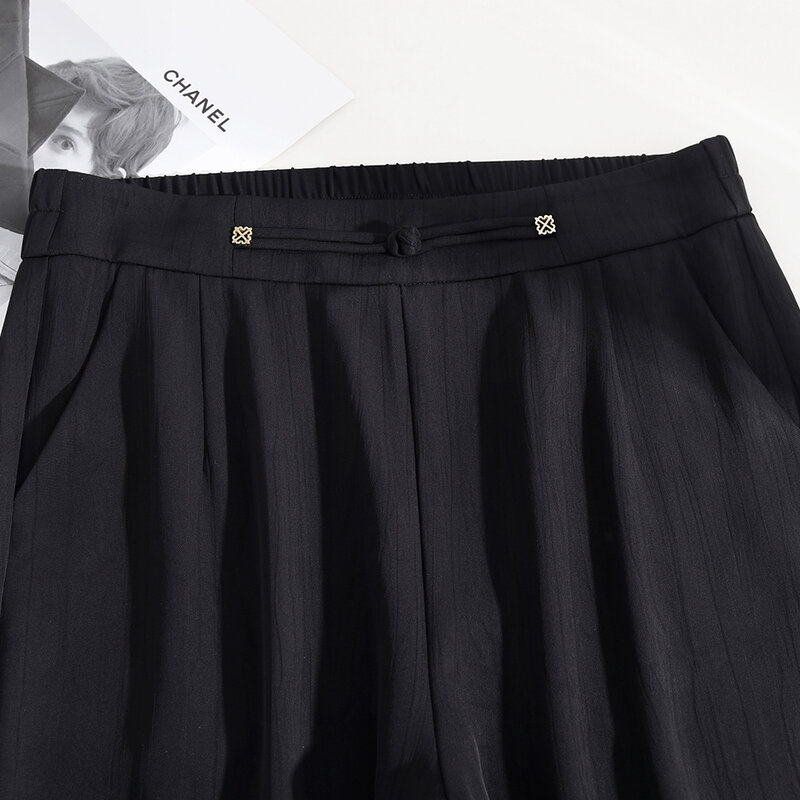 Pantalones informales coreanos de lujo para mujer, capris femeninos, ropa de primavera y verano, 2024