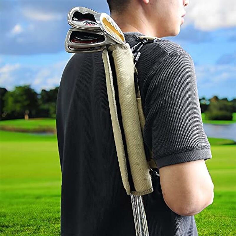 Tas Golf sederhana pria dan wanita, tas selempang portabel lipat portabel untuk pria dan wanita