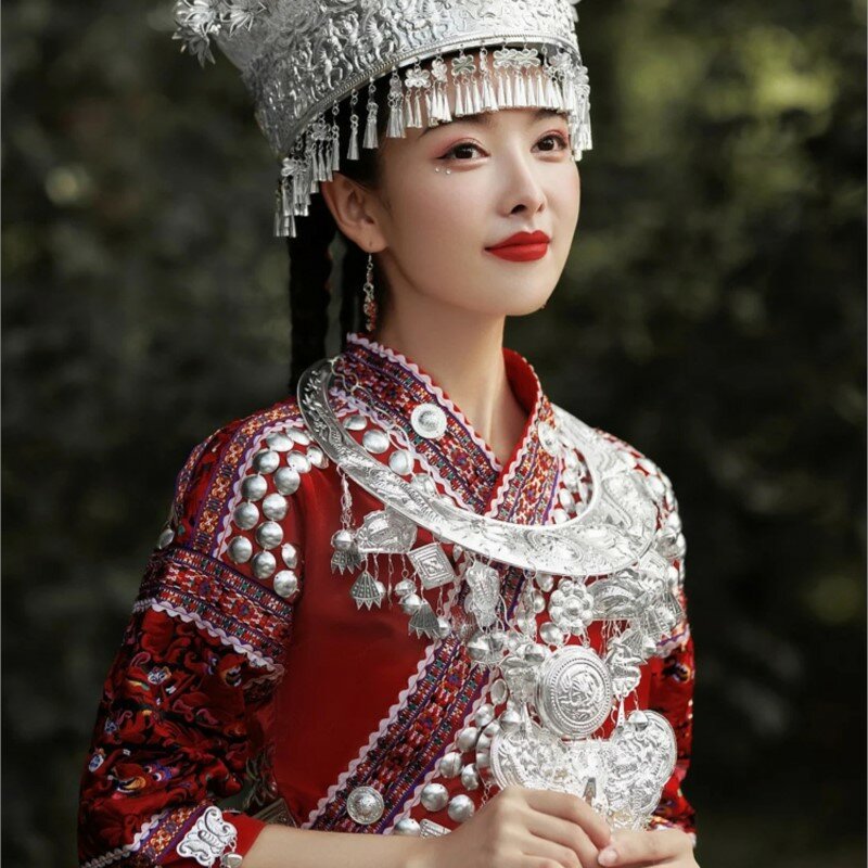 Miao Kleidung weibliche Eltern-Kind Tujia Bühnen kostüm Spezial fotografie neu