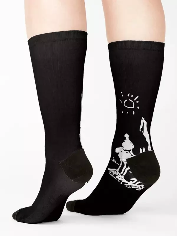 Don Quixote kaus kaki karya seni wanita kaus kaki antiselip anime natal hadiah kaus kaki anak laki-laki wanita