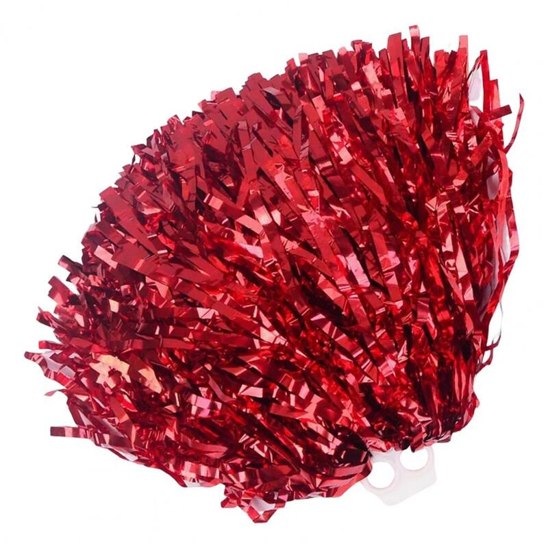 Cheerleader Pompoms Bright Color Dance Pompoms High Strength 2 Holes Sports Meeting Dance Dance Twirling Ribbon Refueling
