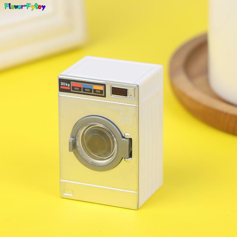1:12 Puppenhaus Miniatur waschmaschine Trommel waschmaschine Haushalts gerät Wäsche Modell Puppenhaus Möbel Dekor Spielzeug 3.3*5*2,5 cm