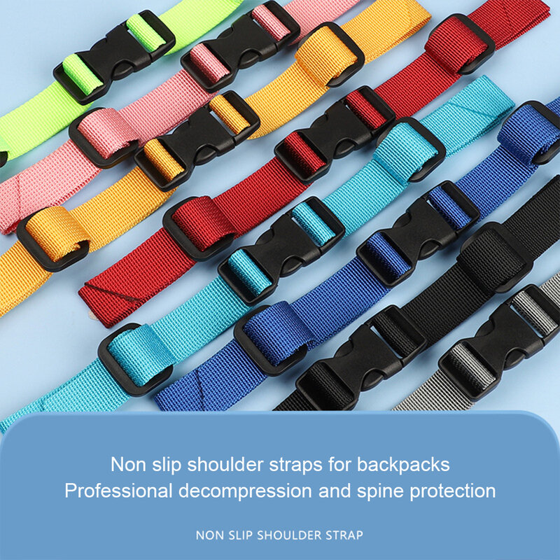 Chest Strap Backpack Rope Multicolored Fine Workmanship Bag Webbing Buckle Safety High-strength Shoulder Straps