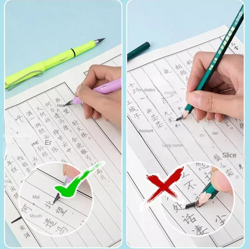 Unendlichkeit Bleistift Kunst Skizze Farbe Kawaii ewige Stifte keine Schärfung für Mädchen Schule Bürobedarf Briefpapier Geschenke Stifte