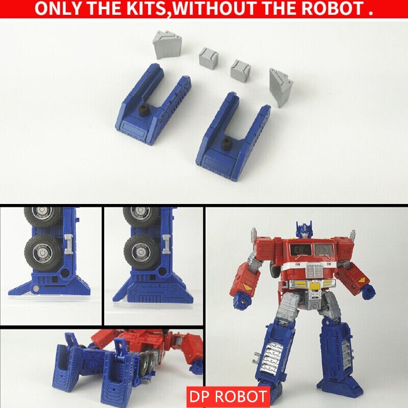 New Shockwave Lab SL-153 Arm Thigh Foot Upgrade Kit For Transformation Tenseg Base OP Prime Action Figure Accessories
