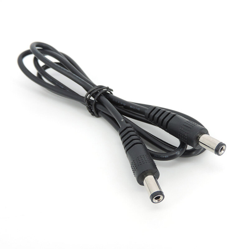 0.5m/1M/2M 12V DC Power supply Connector Extension Cable Male To Male Plug 5.5 x 2.1mm CCTV Camera Adapter Cords