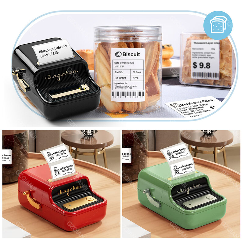 Niimbot-impresora de etiquetas portátil B21, Mini máquina de impresión térmica de bolsillo con Bluetooth para teléfono, uso doméstico y de oficina