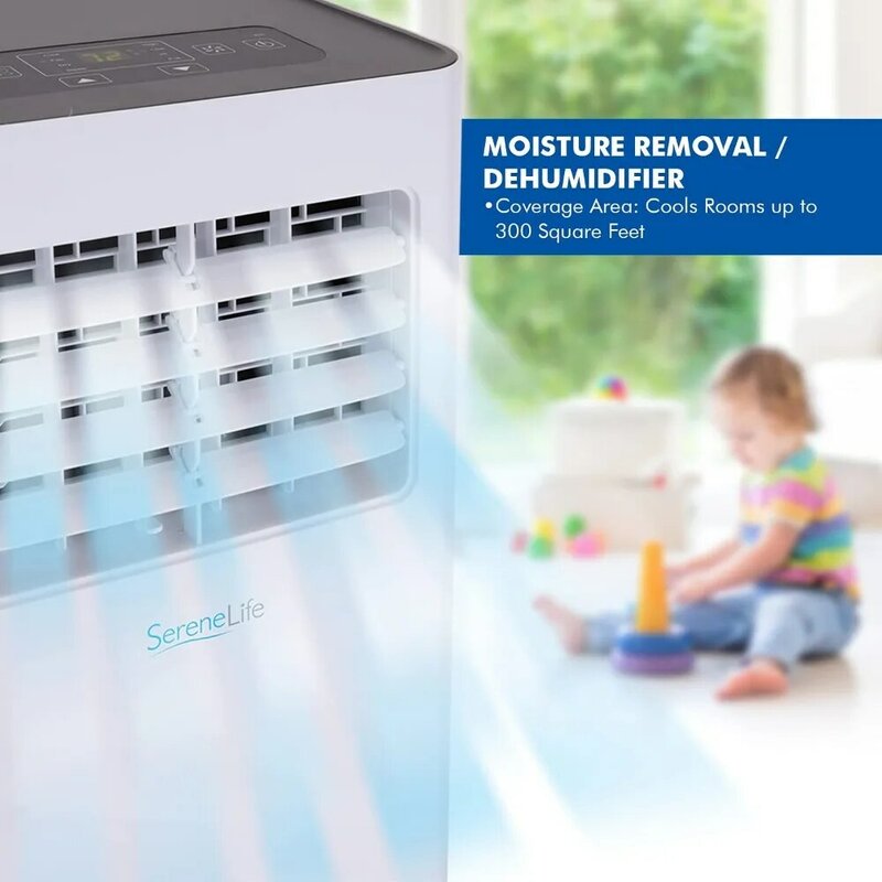 Aire acondicionado portátil para el hogar, unidad de refrigeración compacta A/C con deshumidificador incorporado y modos de ventilador, novedad de 2024