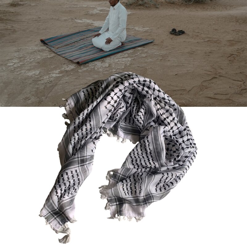 アラブ砂漠スカーフ、柔らかく快適、ハイキング、キャンプ、サイクリングに適した多目的スカーフショール
