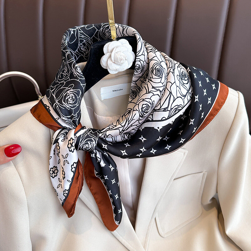 Женский шарф-платок на все сезоны, 70 Х70 см