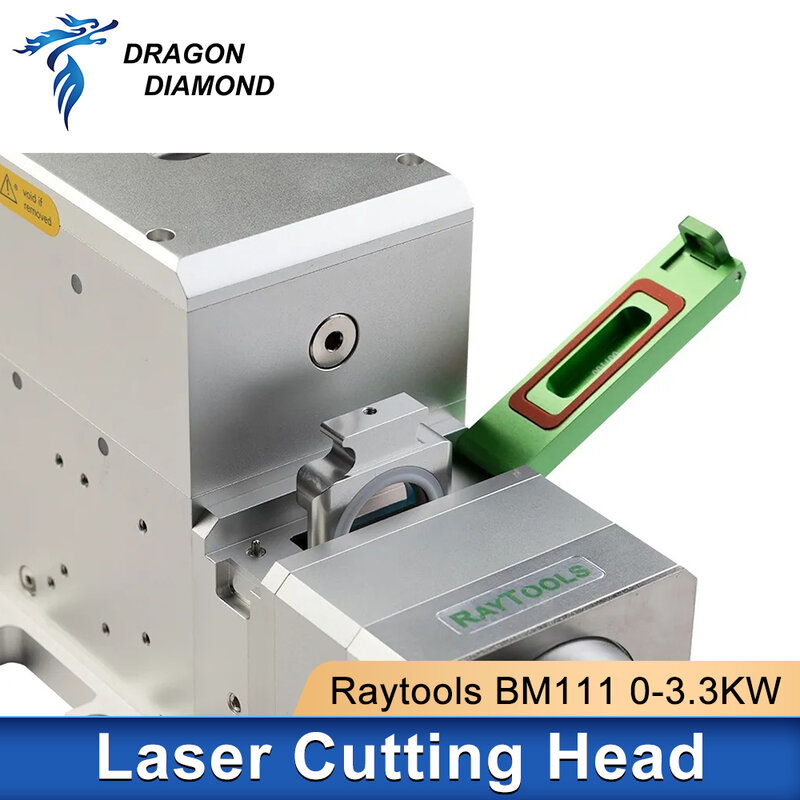 Raytools-cabezal de corte láser de fibra de enfoque automático para corte de Metal, modelo BM111, 0-3.3kW, colimación CL100, f125 mm, F200 mm