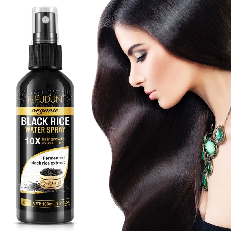 Hair Care Black Rice Water Strengthening Essential Oil Hair Split Nourishes Hair Roots Improve Bifurcation Antihair Loss