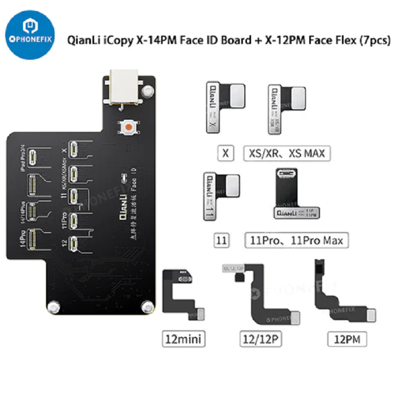 Qianmoves-Carte de test de batterie LCD pour iPhone, plaque thermique, Ture Tone, Virbrator, programmeur EEPROM, iCopy Plus 2.2, iPhone 11-14 Pro Max