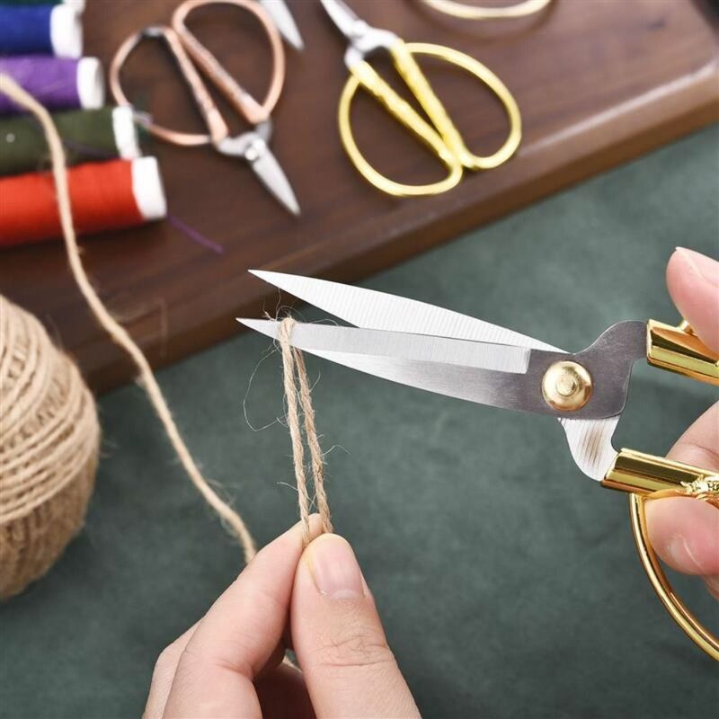 Стальные винтажные Мини-ножницы для шитья, прочные швейные ножницы для вышивки и резки ткани